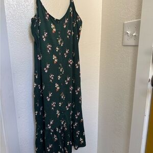 Floral Green Dress